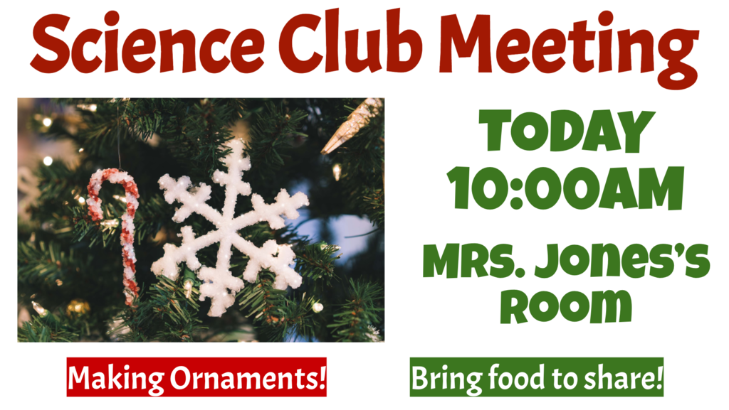 Science Club Meeting 12-6